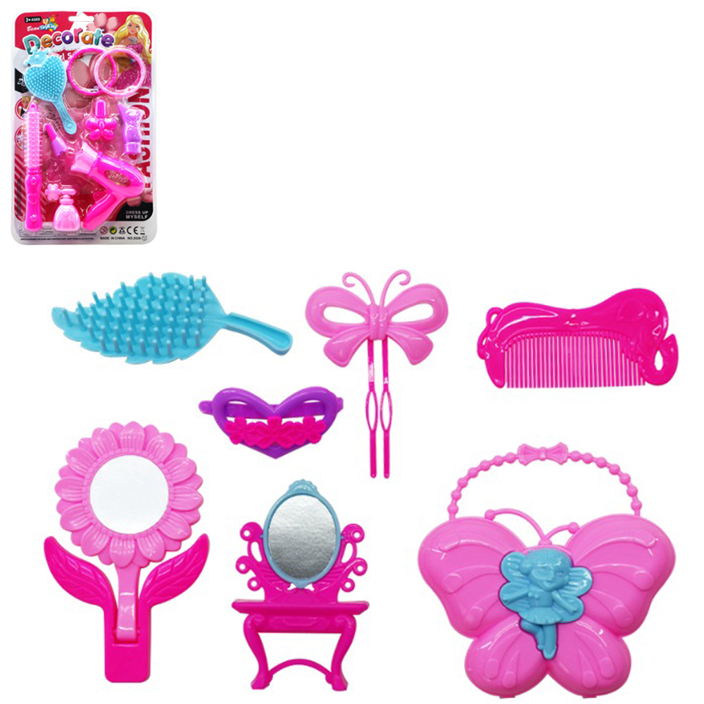 KIT BELEZA INFANTIL C/SECADOR + ESCOVA E ACESSORIOS DECORATE 9 PCS TK-AB9505 MOHNISH