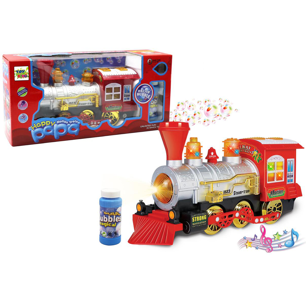 Trem Brinquedo Locomotiva Infantil 14 Peças Menino Inmetro Cor