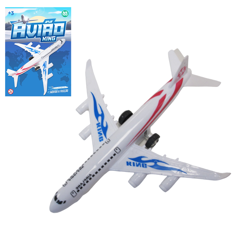 AVIAO A FRICCAO PULL BACK KING 17X15,5X4CM