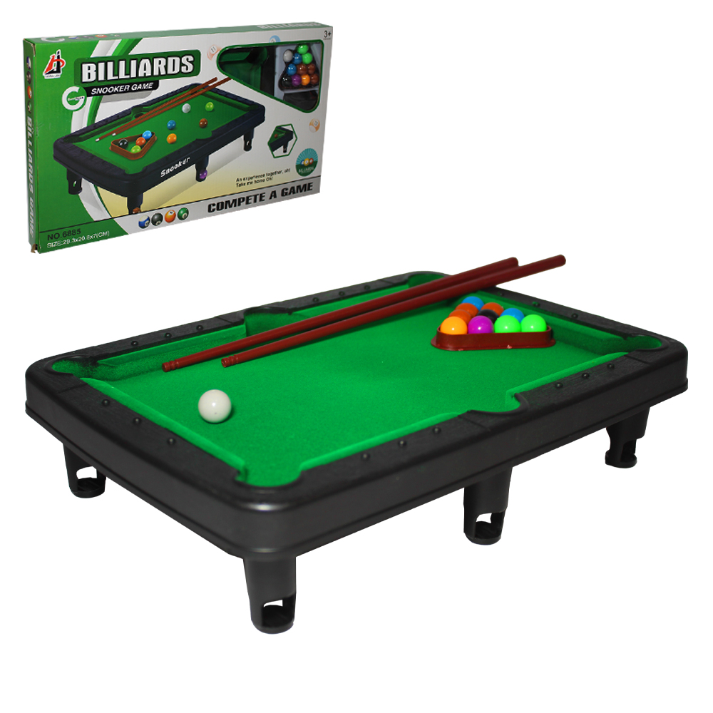 MESA DE SINUCA / BILHAR BILLIARDS SNOOKER GAME COM ACESSORIOS 21 PECAS 29,3X20,8X7CM