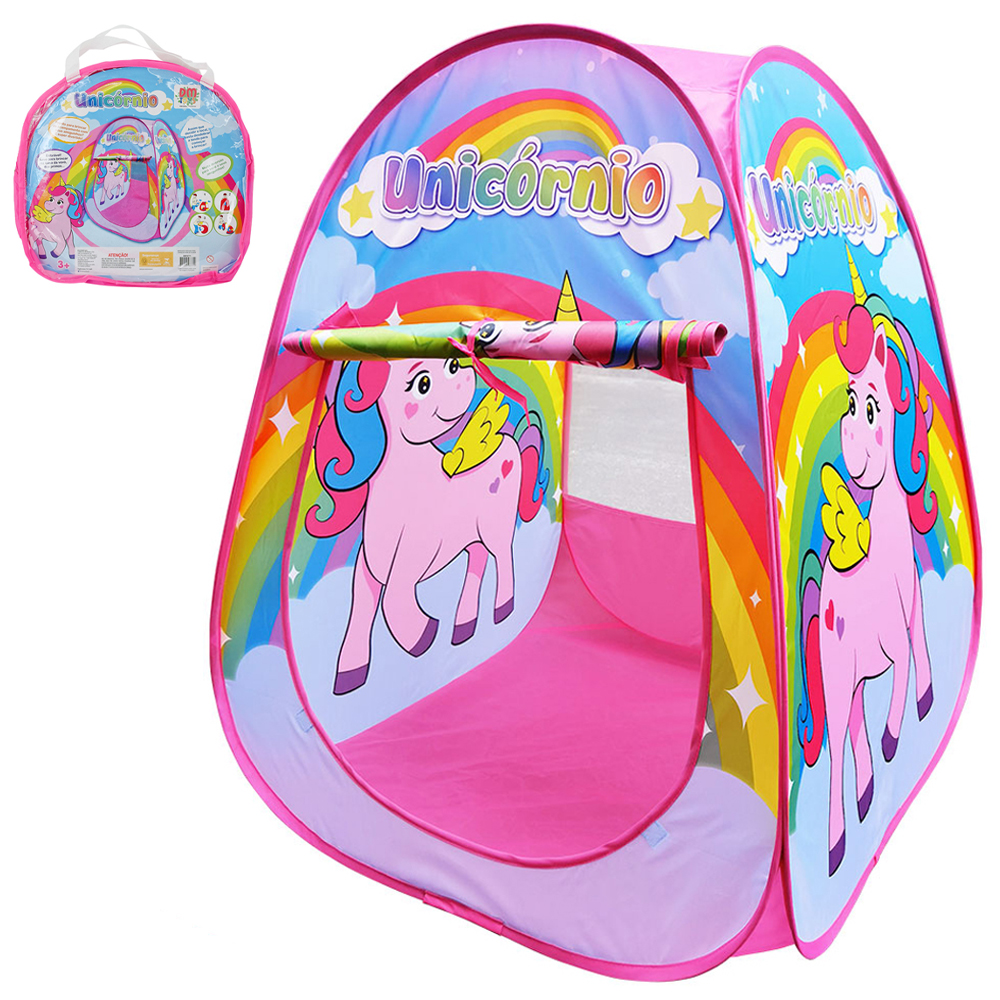 BARRACA DOBRAVEL UNICORNIO 91X72X70CM NA BOLSA