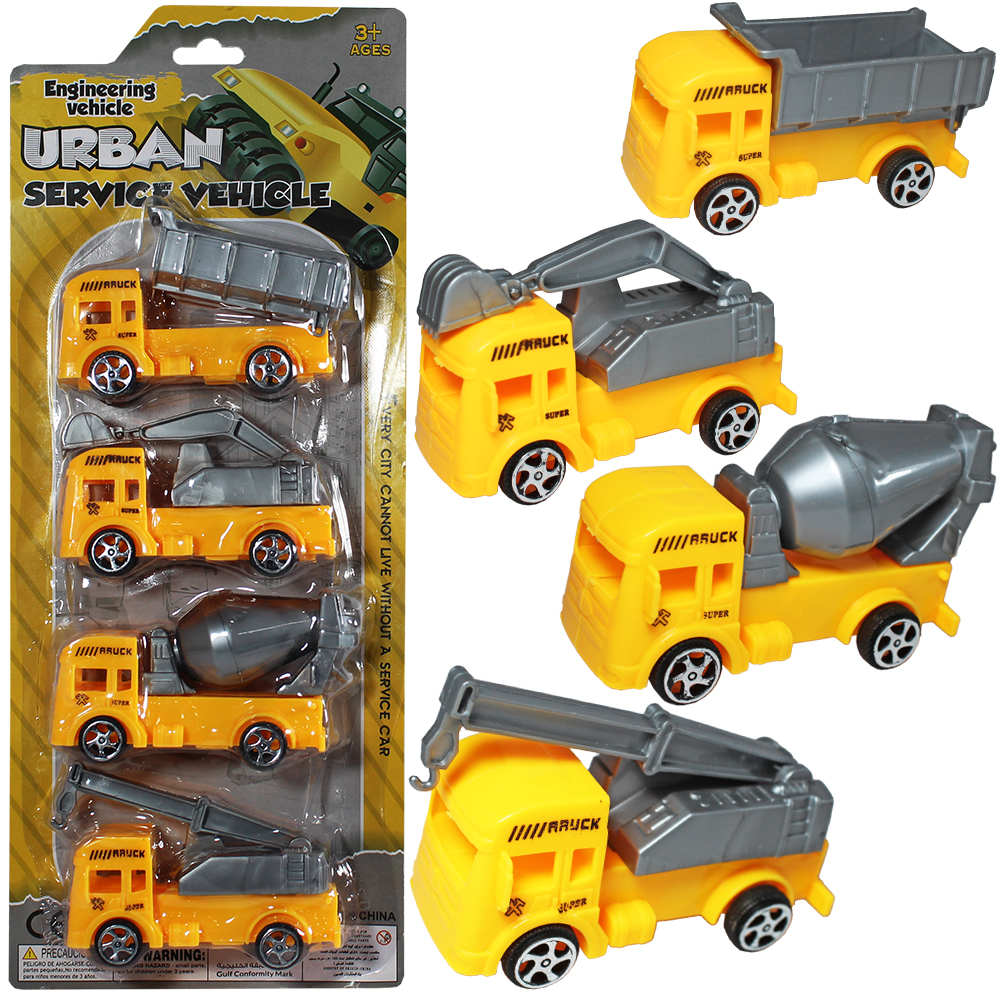 CAMINHAO CONSTRUCAO URBAN RODA LIVRE COM 4 PECAS