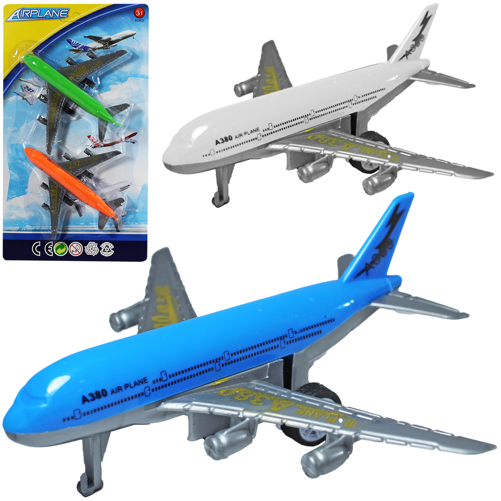 AVIAO A FRICCAO PULL BACK AIRPLANE COM 2 PECAS 12XX11X3,5CM