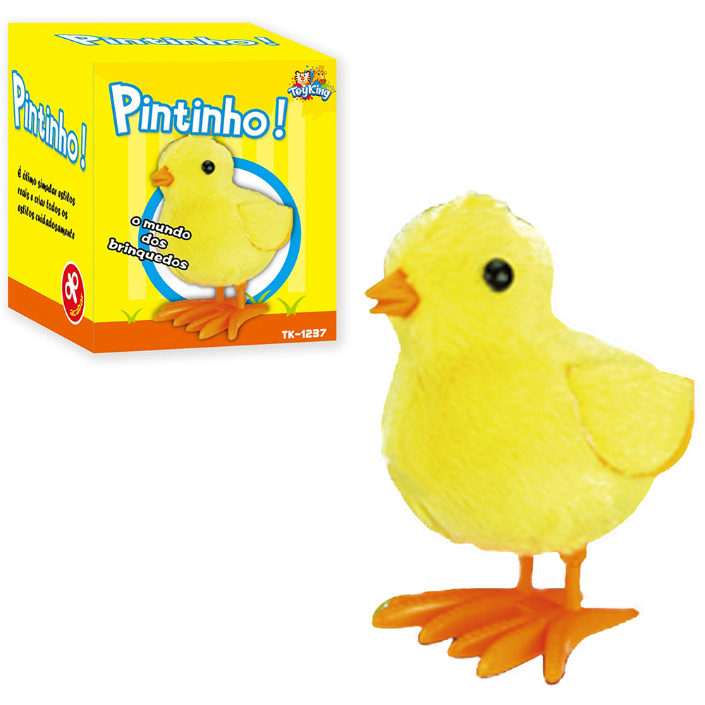 PINTINHO DE PLASTICO / PELUCIA A CORDA