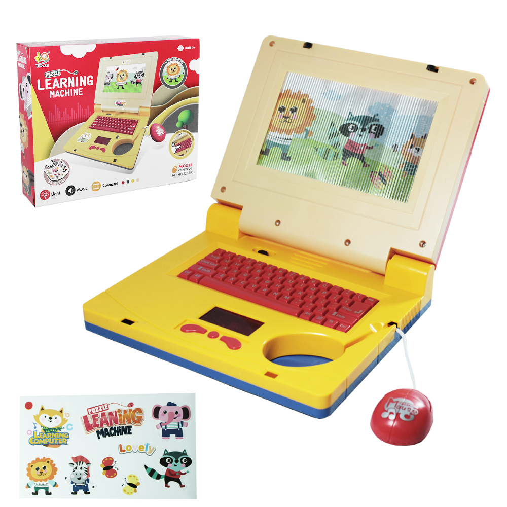 NOTEBOOK PUZZLE LEANING MACHINE COM MOUSE + ADESIVO A PILHA 