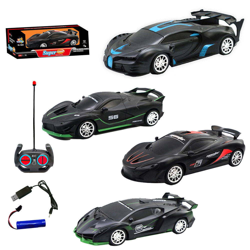 CARRO COM CONTROLE REMOTO SEM FIO SUPER CARRO 7 FUNCOES COM LUZ A PILHA 