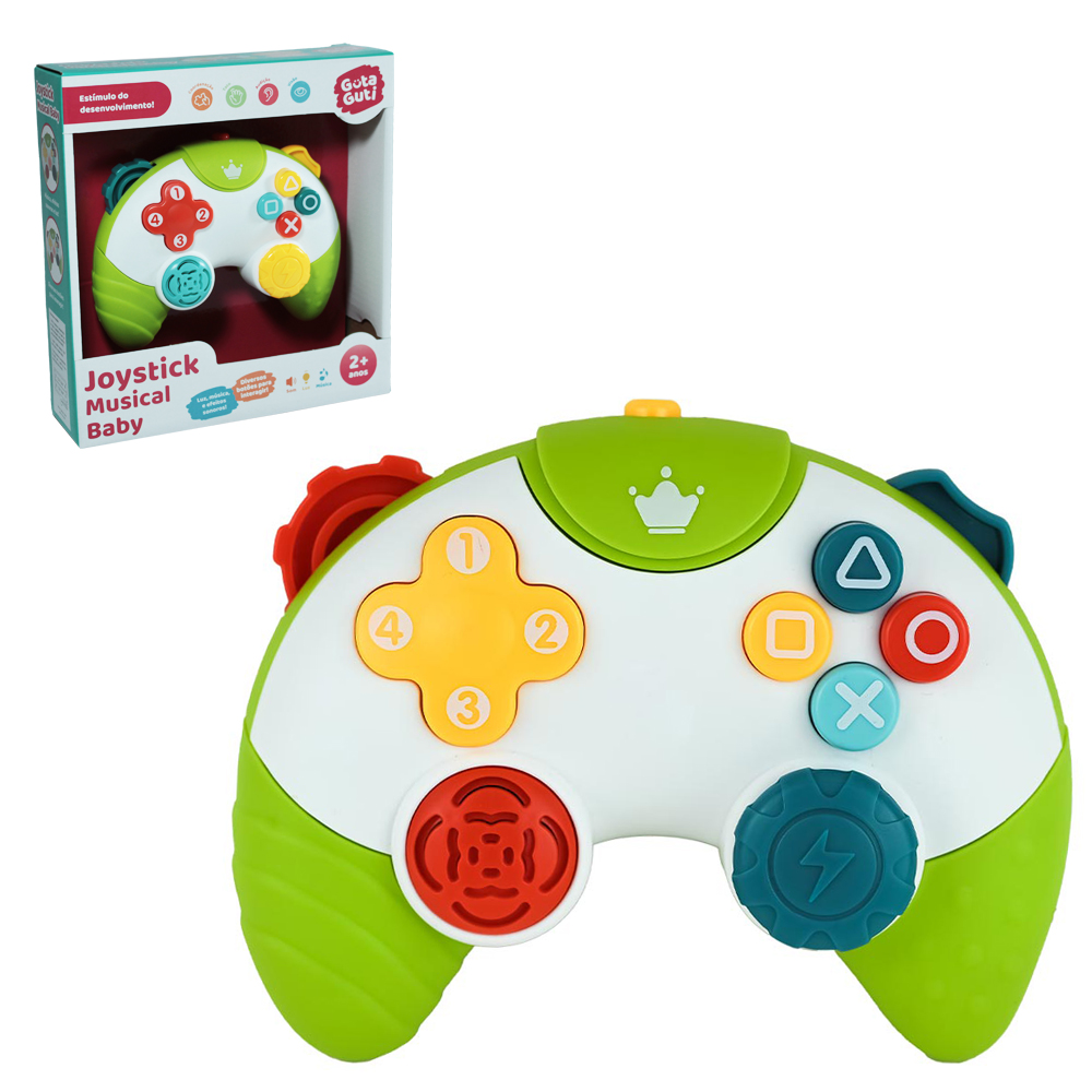 JOYSTICK MUSICAL BABY INFANTIL COM LUZ A PILHA