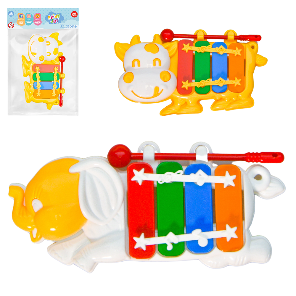 XILOFONE MUSICAL INFANTIL ANIMAIS 14CM