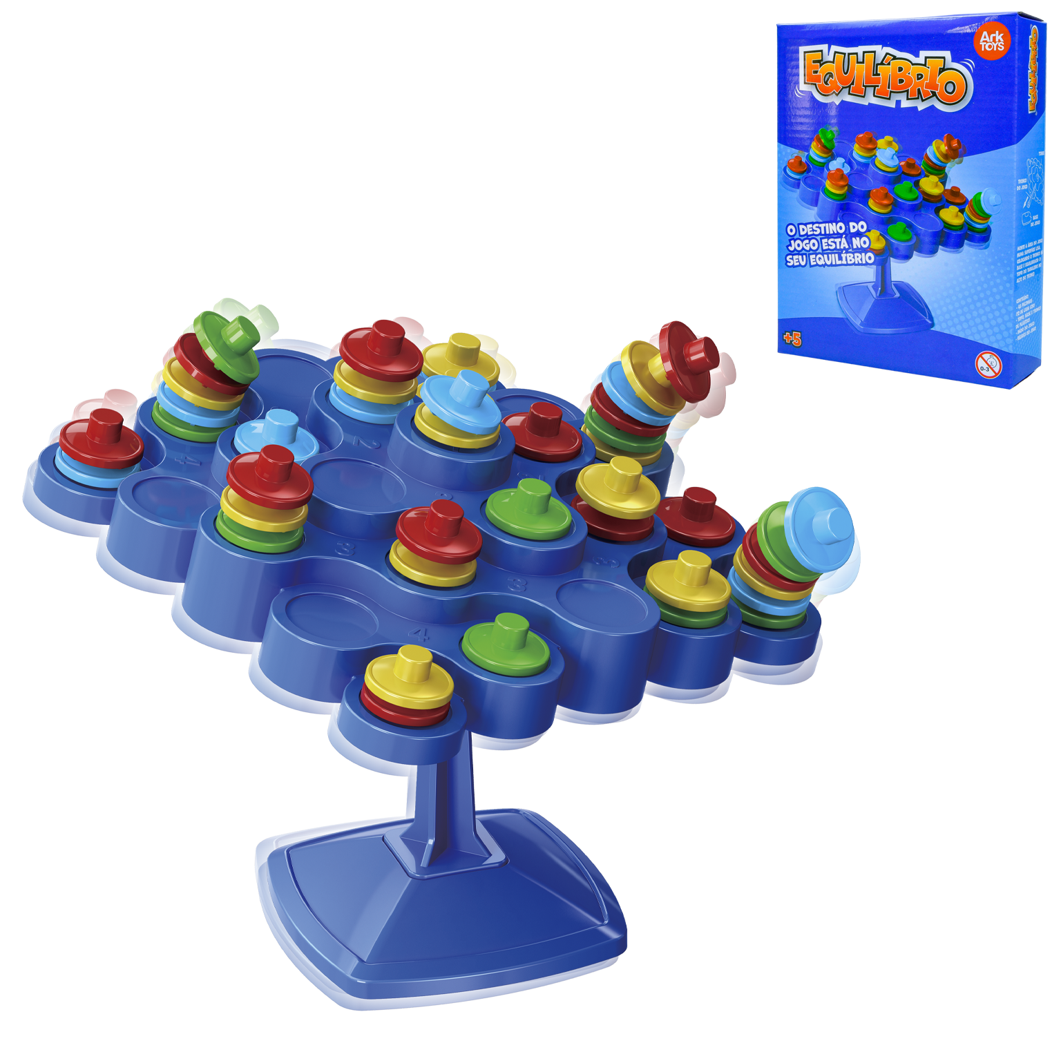 JOGO DE EQUILIBRIO COM SUPORTE + DADO E ACESSORIOS 