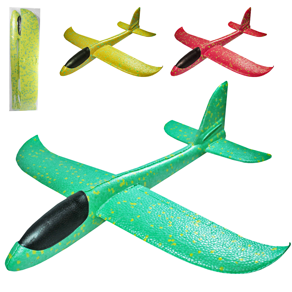 AVIAO PLANADOR DE ISOPOR COLORS 48X46CM 