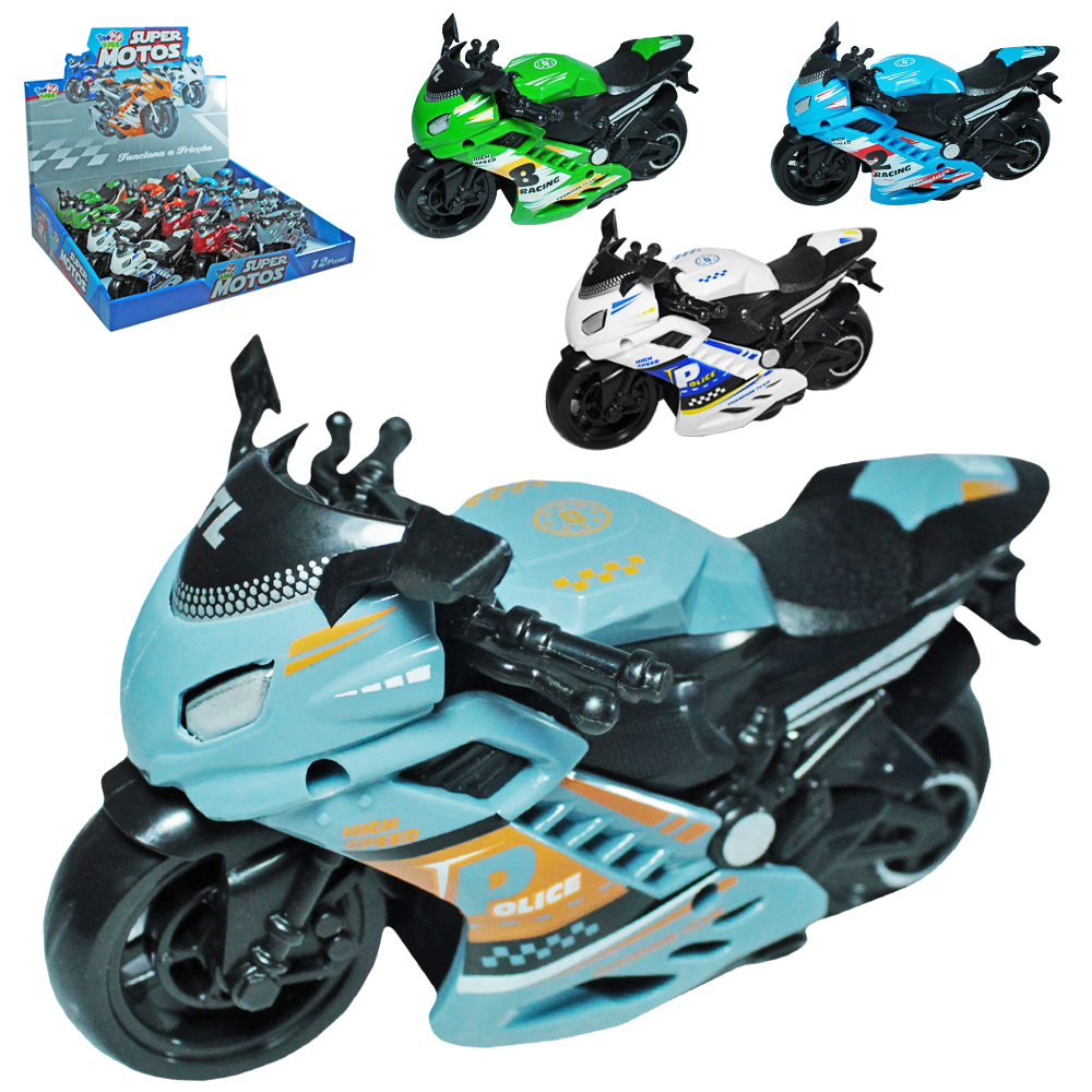 MOTO A FRICCAO SUPER MOTOS GP RACING / POLICE TOP KIDS