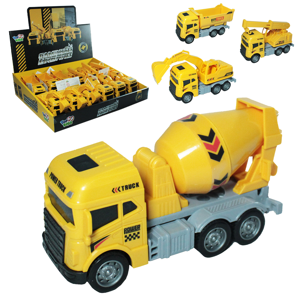 CAMINHAO CONSTRUCAO URBANO A FRICCAO POWER TRUCK TOP KIDS