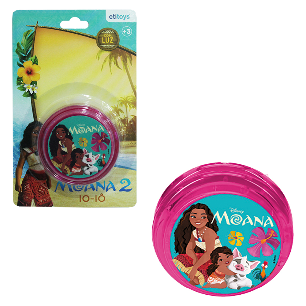 MOANA IOIO (YOYO) COM LUZ DE PLASTICO A BATERIA