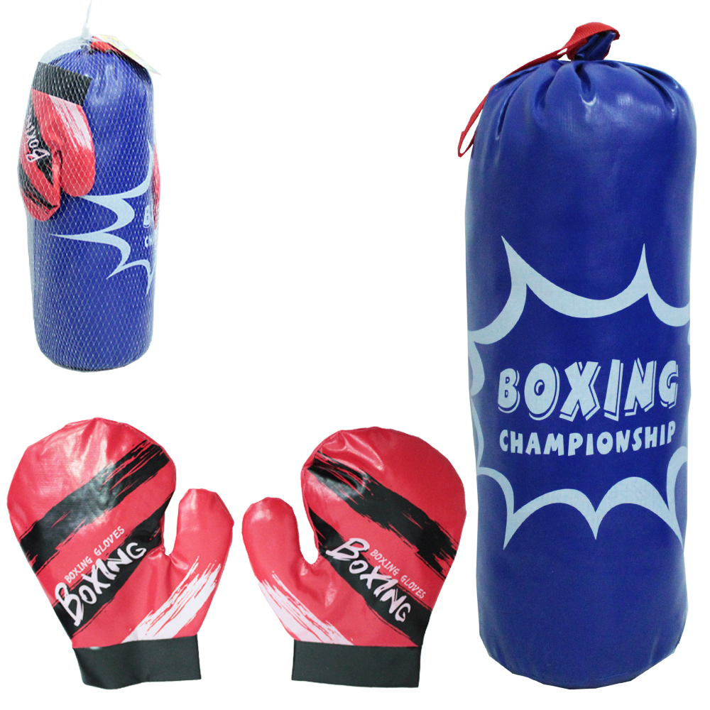 BOXE / PAR DE LUVA COM SACO DE PANCADA BOXING CHAMPIONSHIP