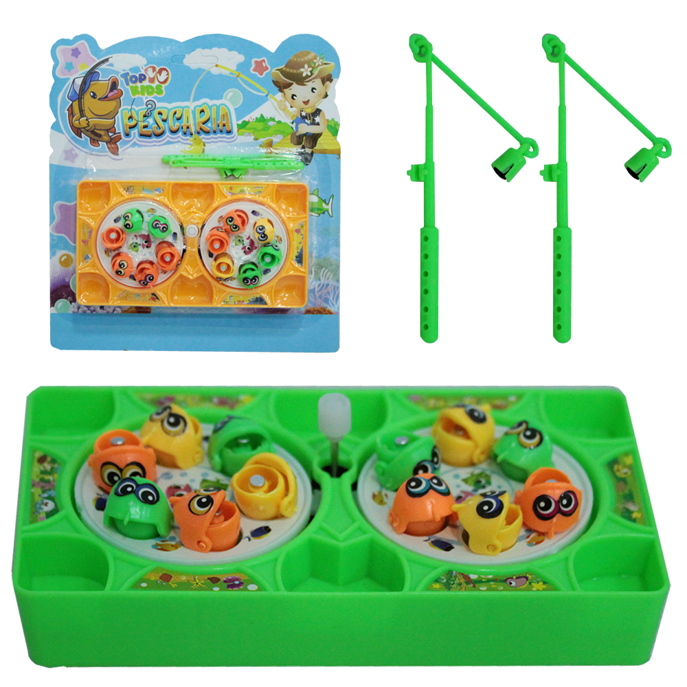 PEGA PEIXE A CORDA DUPLO TOP KIDS PESCARIA