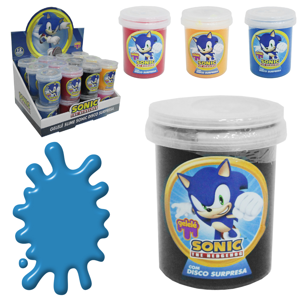 GELEINHA SLIME / GELELE SONIC COM DISCO SURPRESA 152G NO POTE