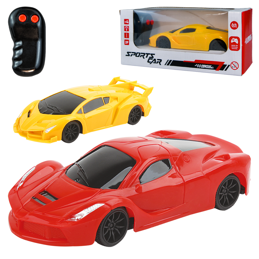 CARRO COM CONTROLE REMOTO SEM FIO SPORTS CAR 3 FUNCOES A PILHA