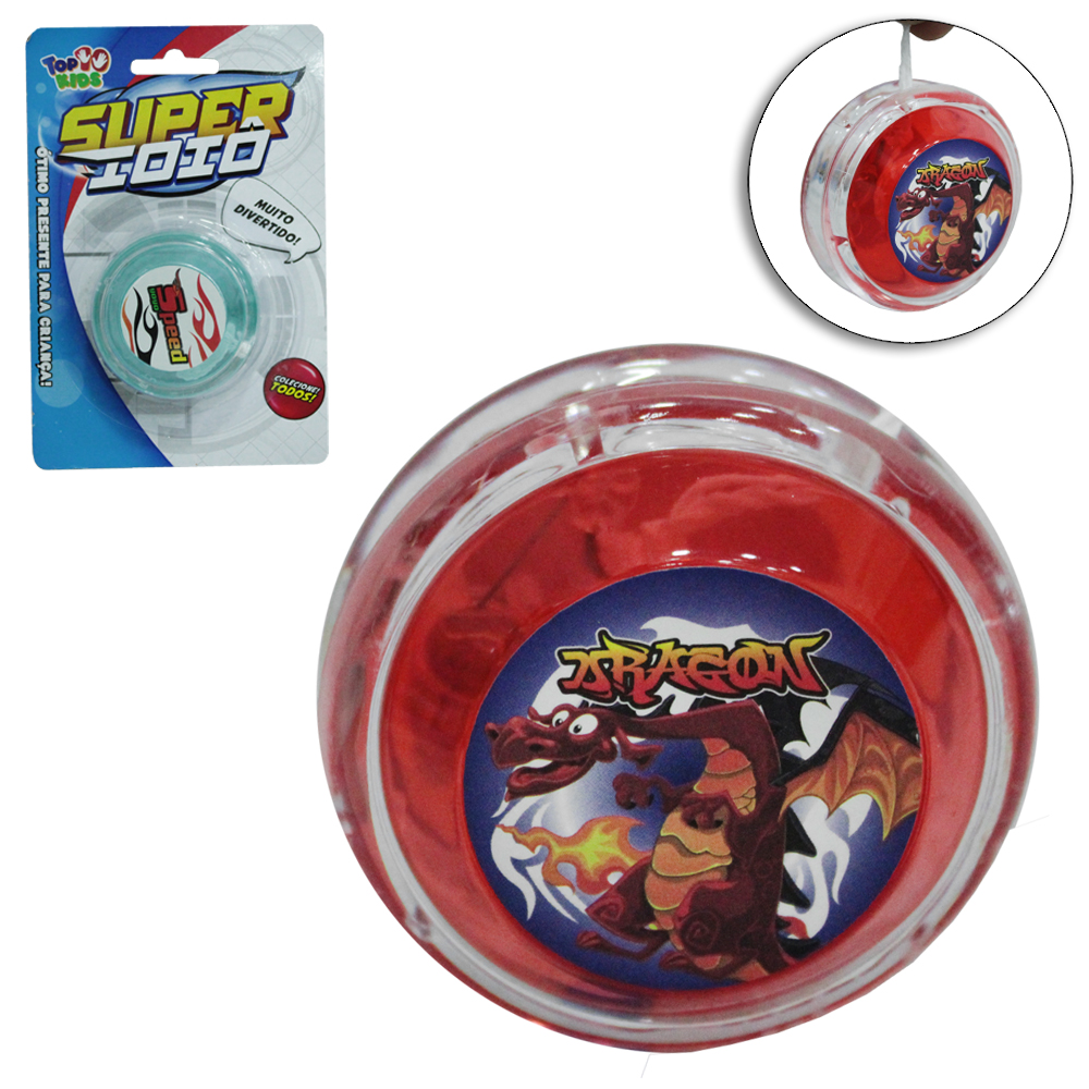 IOIO (YOYO) COM LUZ DE PLASTICO SUPER IOIO A BATERIA TOP KIDS