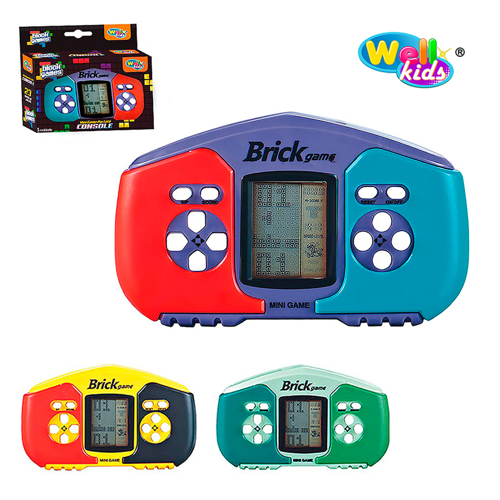 MINI GAME PORTATIL CONSOLE BLOCK GAMES A PILHA 