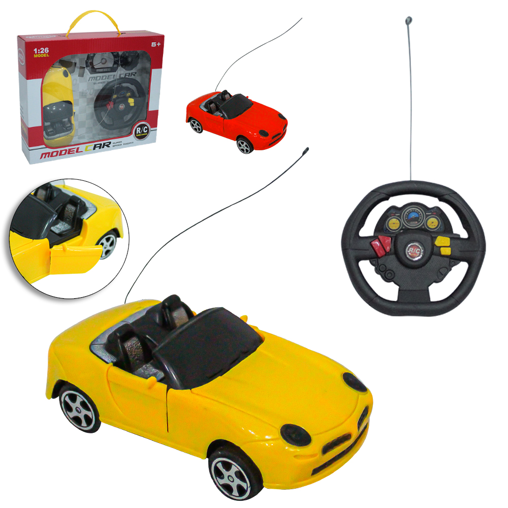 CARRO COM CONTROLE REMOTO SEM FIO MODEL CAR SUPER SPEED RACING 3 FUNCOES A PILHA