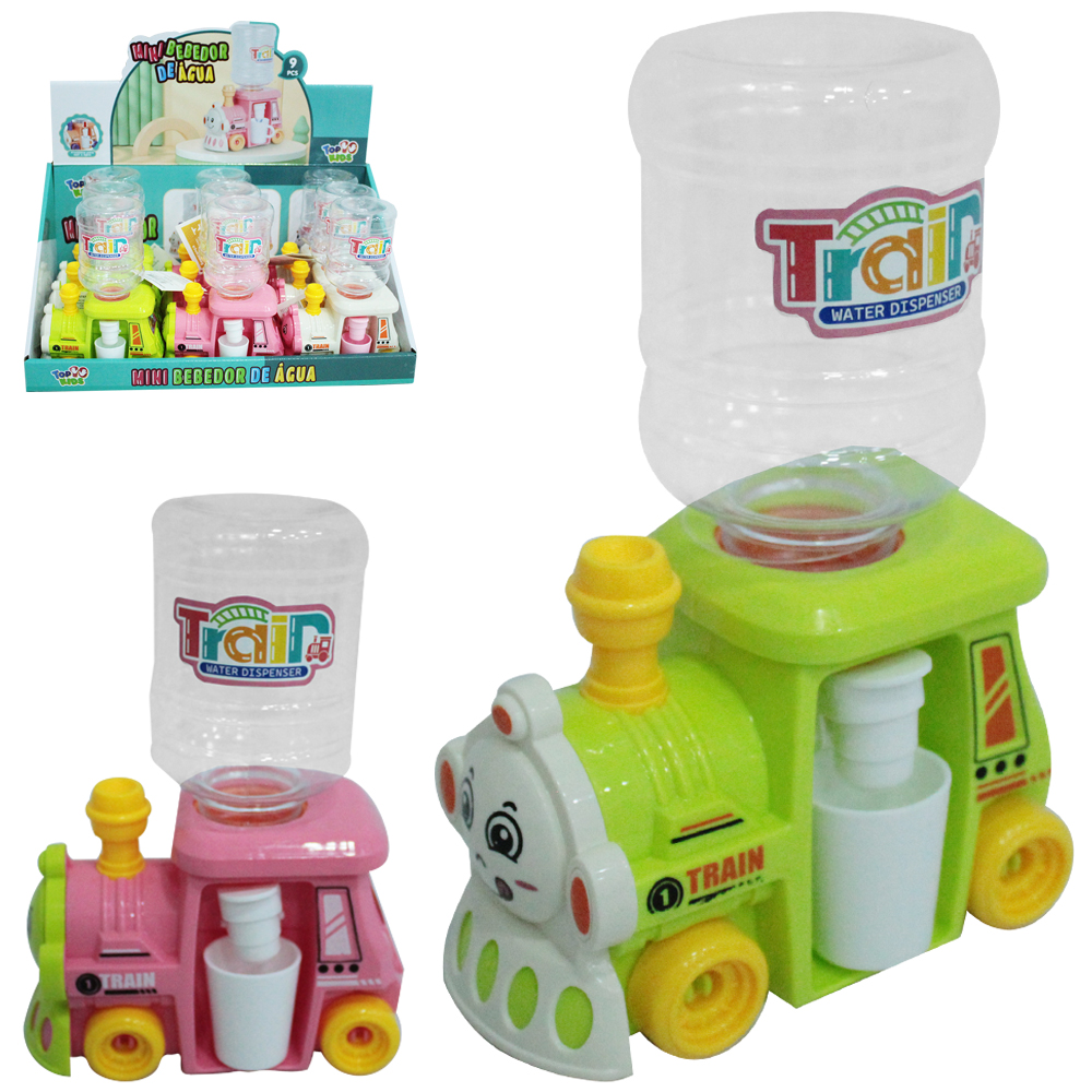 MINI BEBEDOURO INFANTIL TREM / TRENZINHO COM GALAO E COPO TOP KIDS DP PLAY