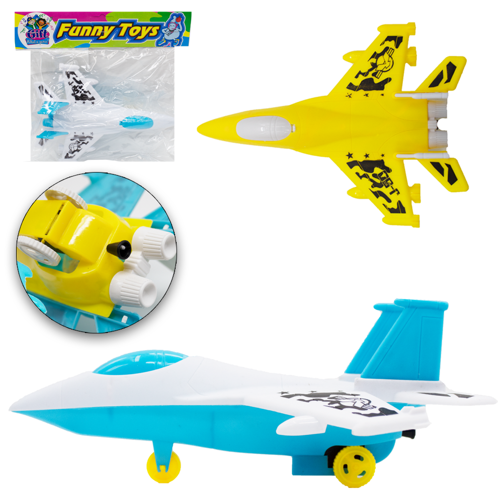 AVIAO JATO A CORDA FUNNY TOYS 21,5X15,5X8,5CM