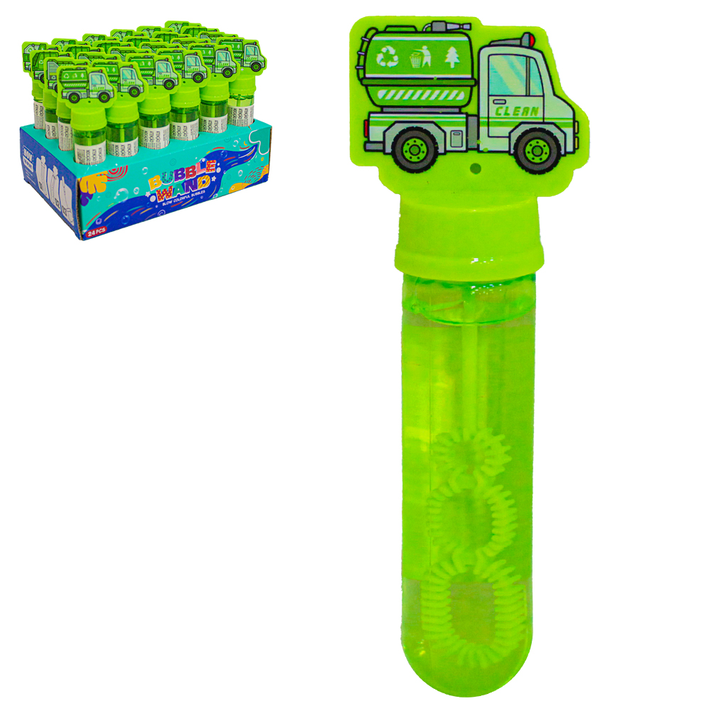 LANCA BOLHA DE SABAO NO TUBO CAMINHAO SANITATION VERDE BUBBLE WAND 13CM