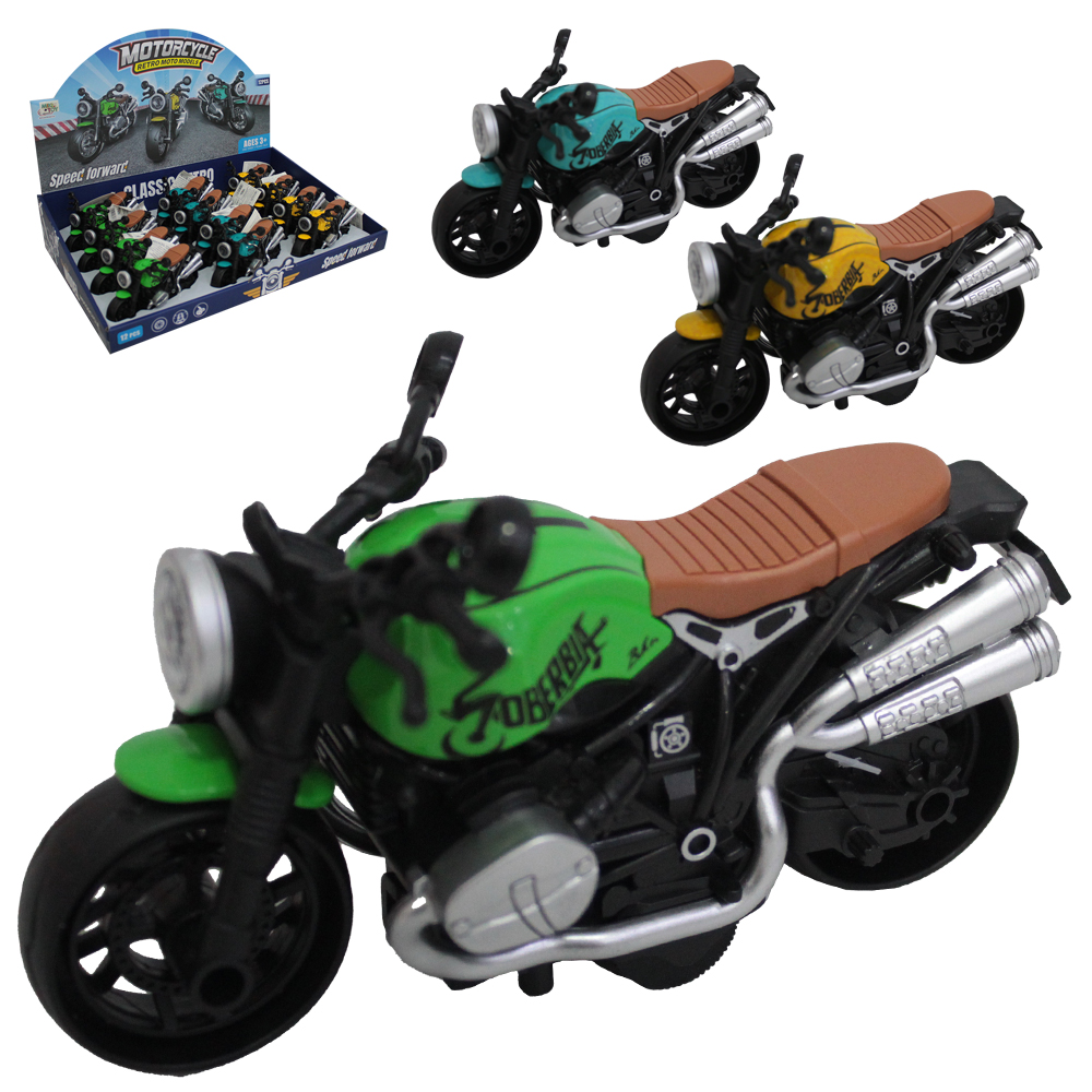 MOTO A FRICCAO MOTORCYCLE RETRO MOTO MODELS DP PLAY