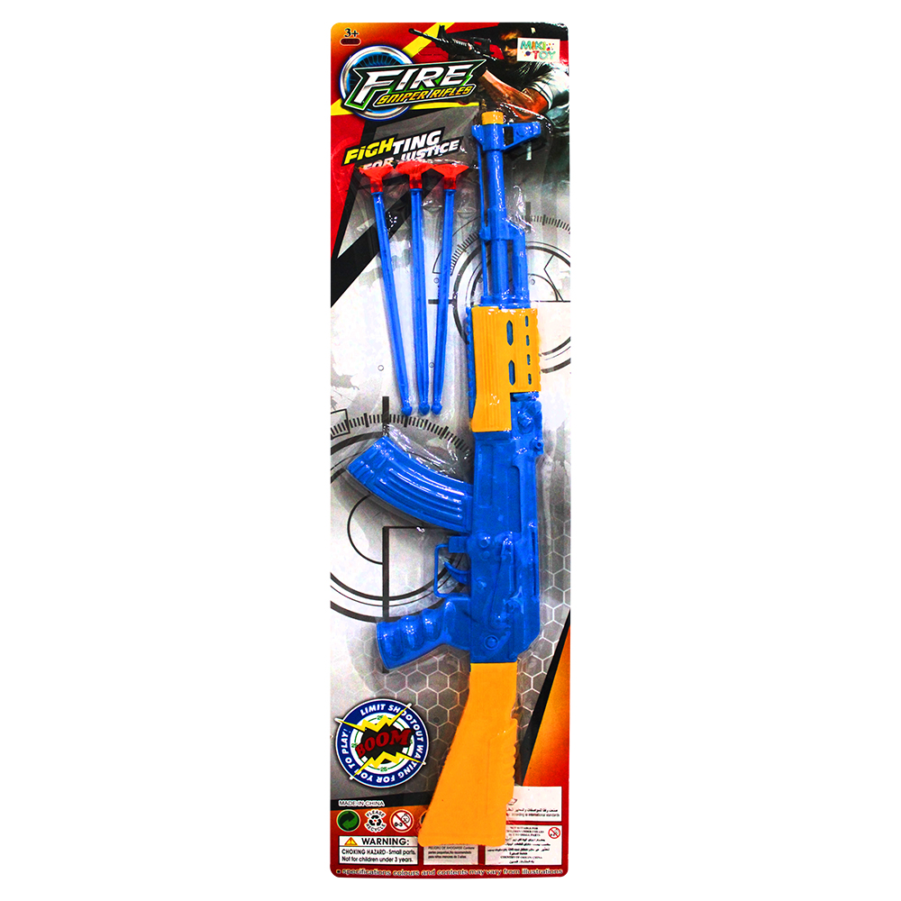 PISTOLA / ESPINGARDA LANCA DARDO VENTOSA COM 3 DARDOS FIRE SNIPER RIFLES