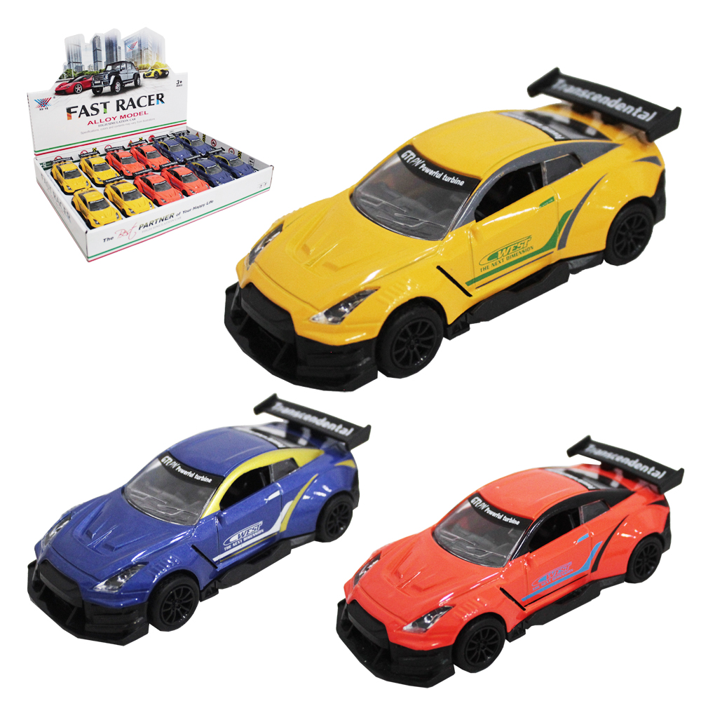 CARRO DE METAL A FRICCAO PULL BACK FAST RACER ALLOY MODEL DP PLAY