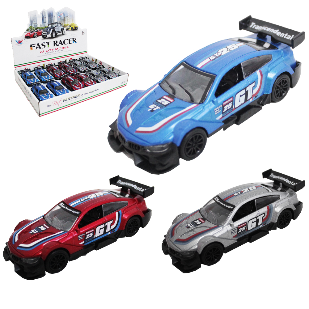 CARRO DE METAL A FRICCAO PULL BACK FAST RACER ALLOY MODEL DP PLAY