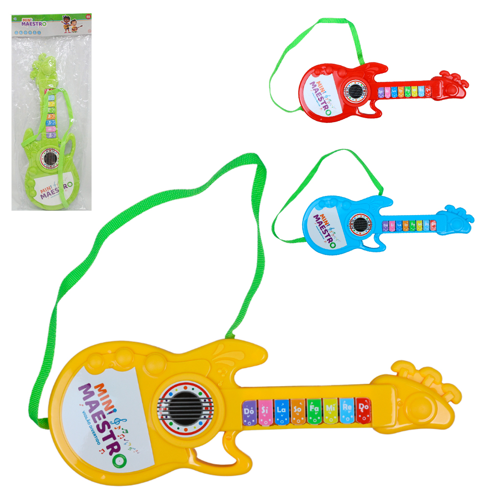 GUITARRA MUSICAL INFANTIL MINI MAESTRO A PILHA
