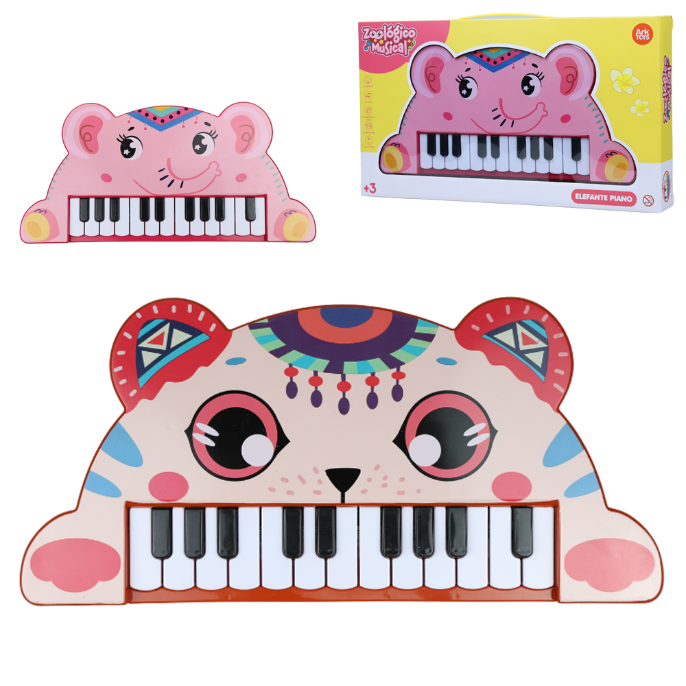 TECLADO / PIANO MUSICAL INFANTIL ZOOLOGICO A PILHA