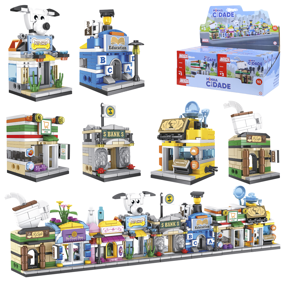 BLOCOS DE MONTAR INBLOX MINHA CIDADE TLEG DP PLAY
