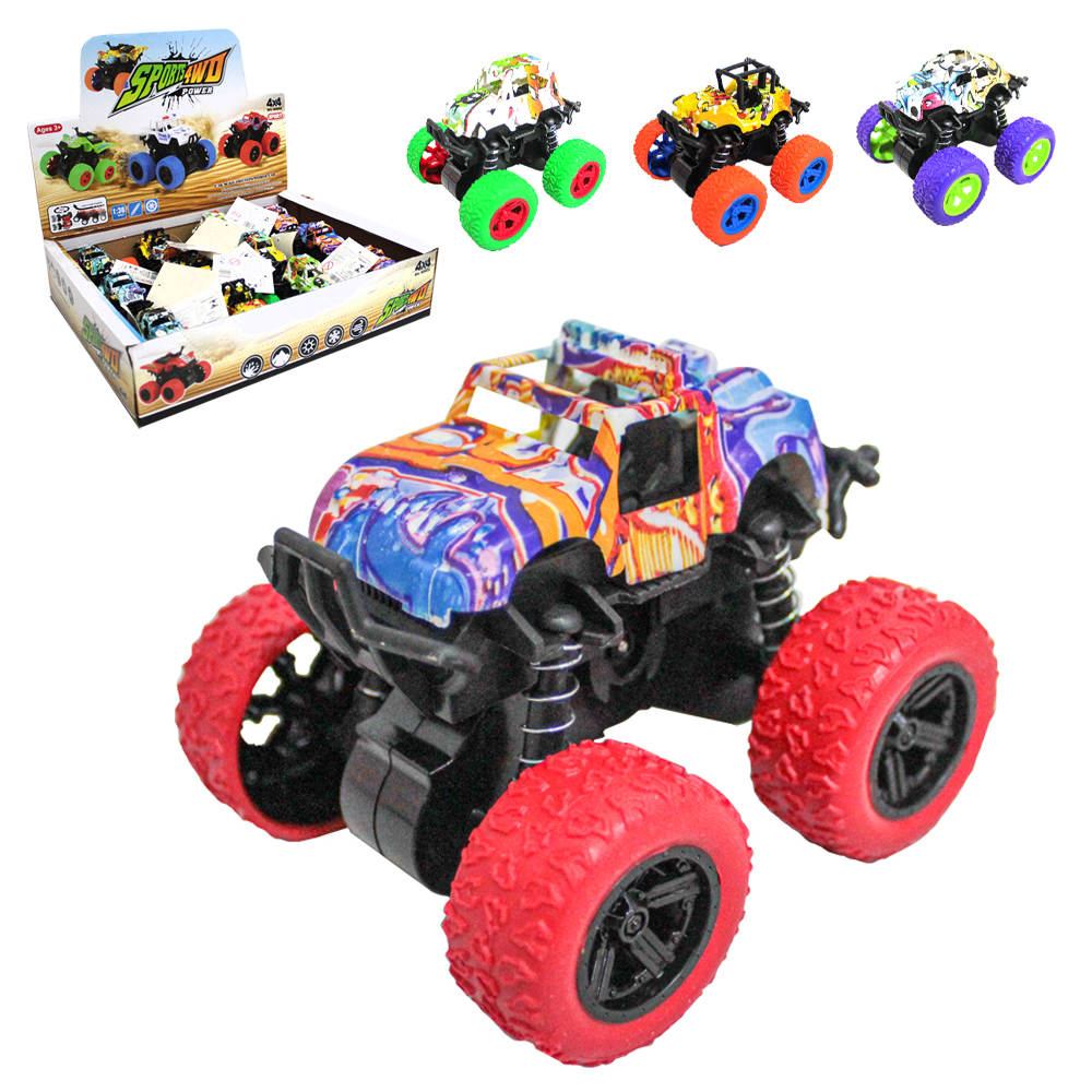 CARRO GRAFITADO MALUCO CAMBALHOTA A FRICCAO SPORTS 4WD POWER 4X4 BIG WHEEL
