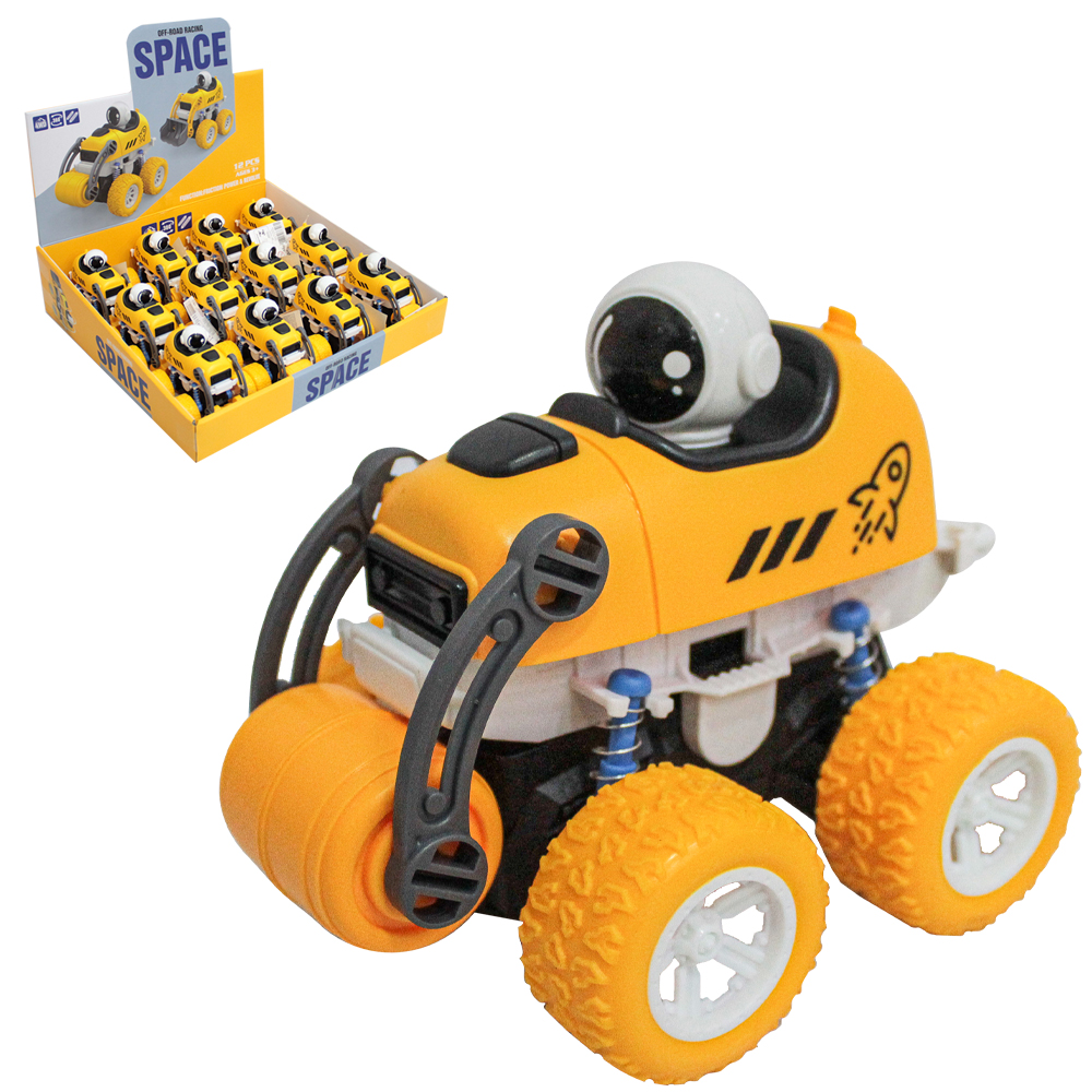 CARRO MALUCO CAMBALHOTA CAMINHAO CONSTRUCAO ASTRONAUTA A FRICCAO OFF-ROAD RACING SPACE DP PLAY