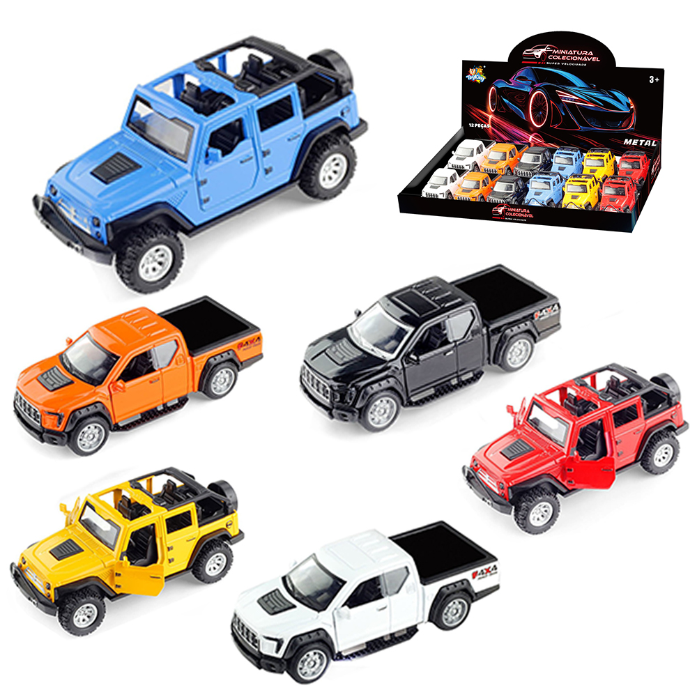 CARRO DE METAL A FRICCAO PULL BACK MINIATURA COLECIONAVEL DP PLAY