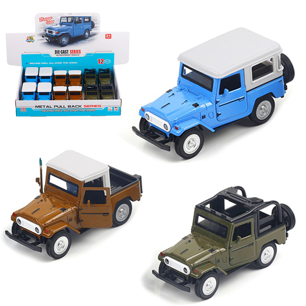 CARRO DE METAL A FRICCAO PULL BACK VINTAGE CARS DIE-CAST SERIES