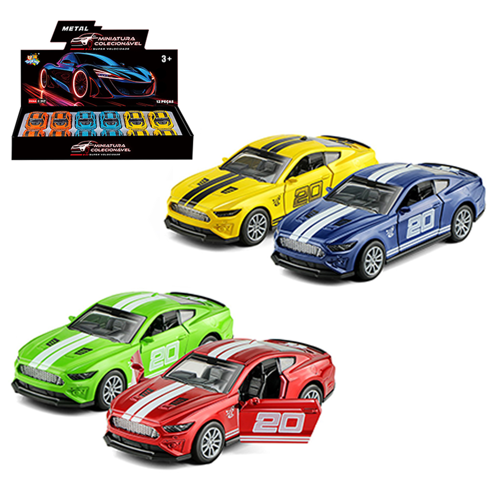 CARRO DE METAL A FRICCAO PULL BACK MINIATURA COLECIONAVEL DP PLAY