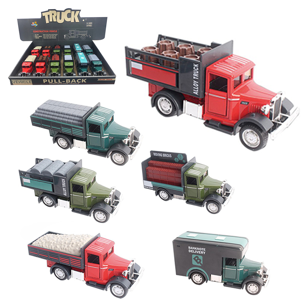 CAMINHAO DE METAL A FRICCAO PULL BACK CONSTRUCTION VEHICLE TRUCK DP PLAY