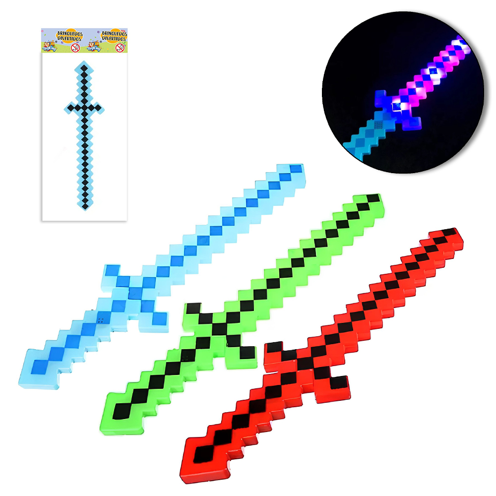 ESPADA CSOM E LUZ A PILHA 53,5CM