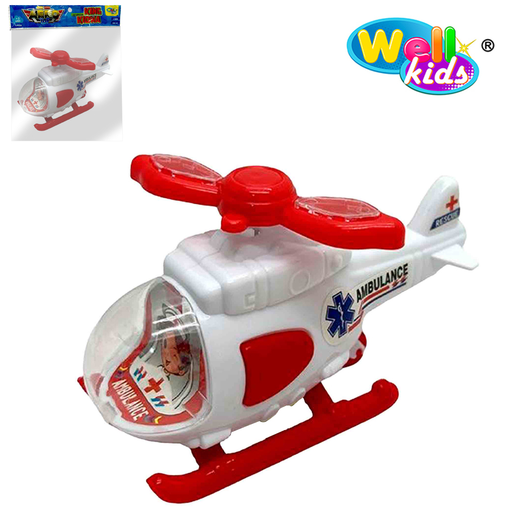 HELICOPTERO A CORDA AERO TOP KING KIOWA COM LUZ WELLKIDS