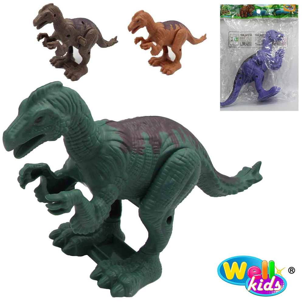 DINOSSAURO A CORDA UTAHRAPTOR SRT COR 16X13X6CM WELLKIDS
