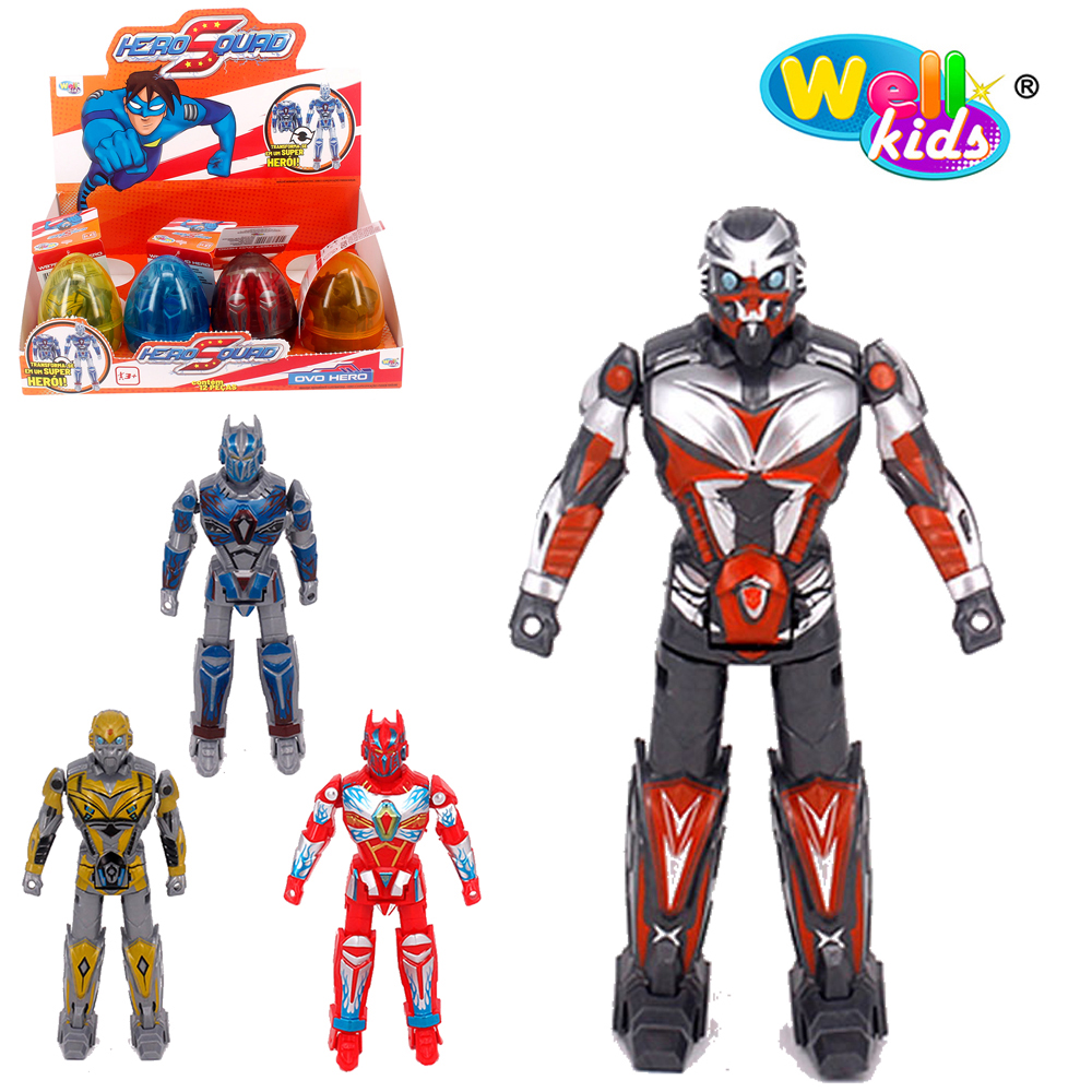 BONECO ROBO HERO SQUAD NA CAPSULA DP PLAY WELLKIDS