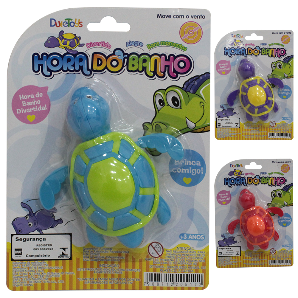 BRINQUEDO PARA BANHO TARTARUGA A CORDA