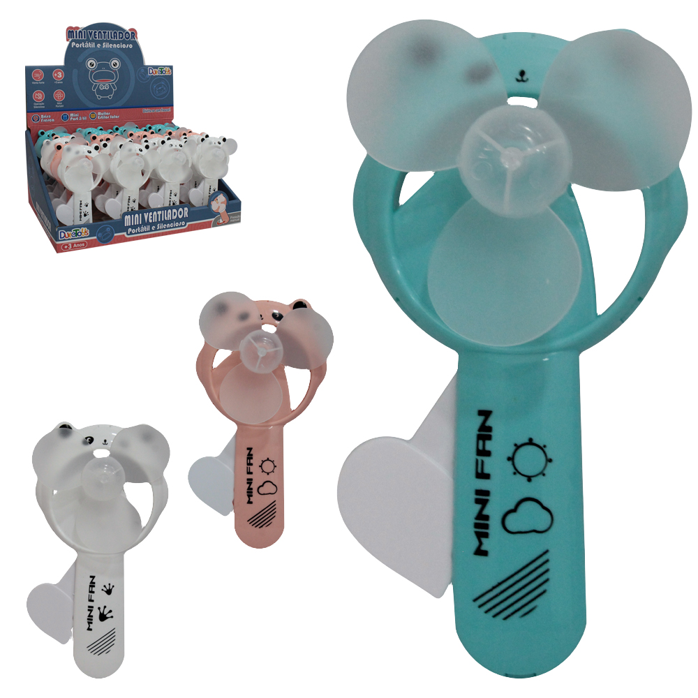 MINI VENTILADOR INFANTIL DE MAO A FRICCAO PANDA 12X7CM DP PLAY