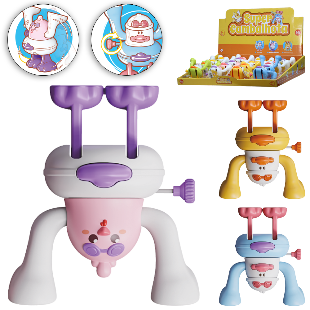 BRINQUEDO SUPER CAMBALHOTA A CORDA 9X7,5X6,5CM DP PLAY