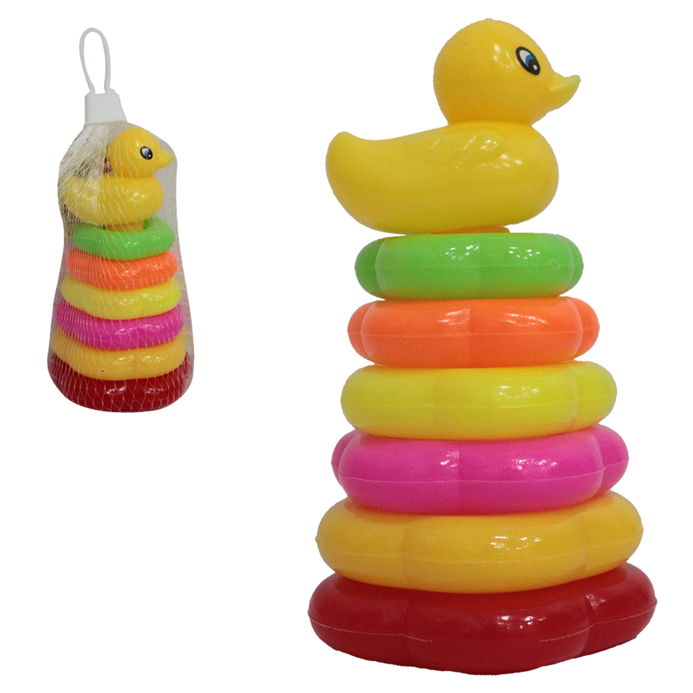 PATINHO ARGOLAS DIDATICO EDUCATIVO MONTA E DESMONTA DE PLASTICO 12,5X7CM