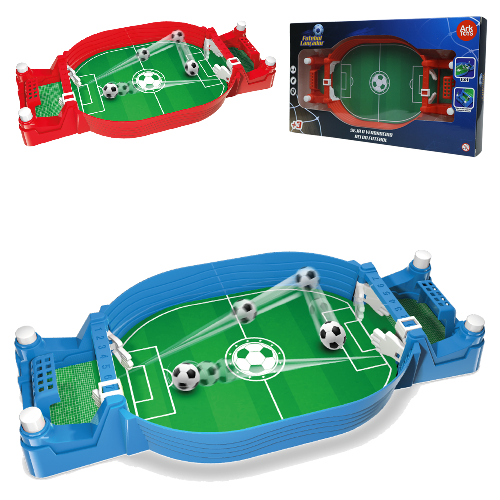 JOGO DE FUTEBOL LANCADOR GOL A GOL COM 2 BOLAS