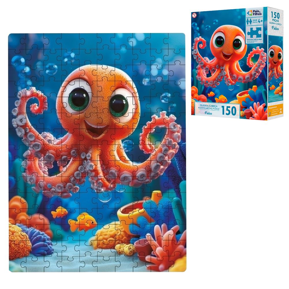 QUEBRA CABECA POLVO COM 150 PECAS 36,4X27CM